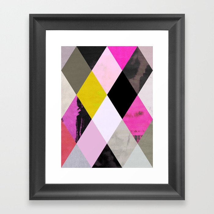 colour + pattern 15 Framed Art Print