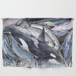 Dolphin, orca, beluga, narwhal & cie Wall Hanging