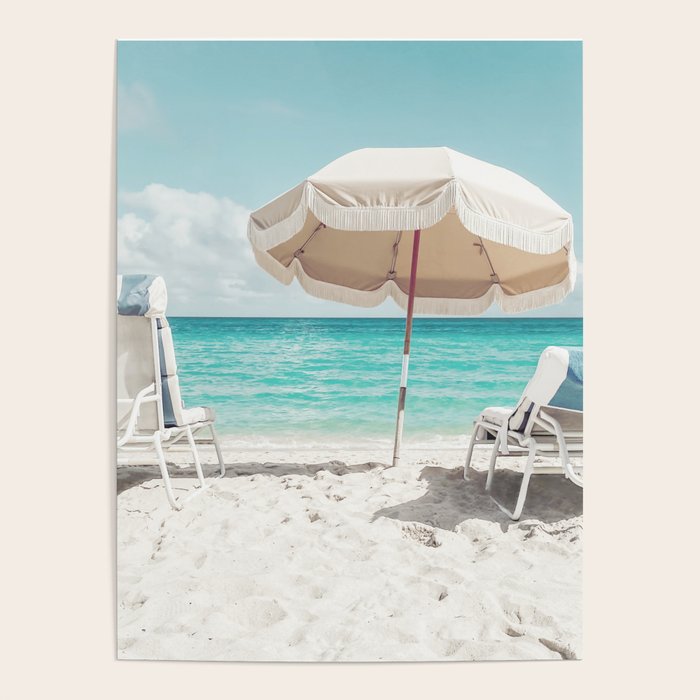 Beach Umbrella Poster by Dagmar Pels Society6