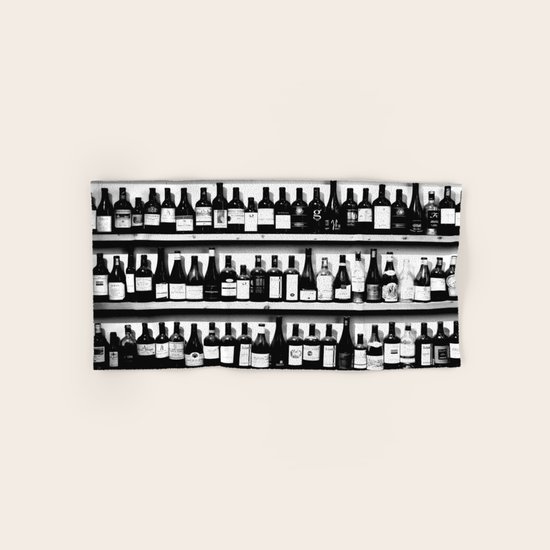 Wine Bottles Hand & Bath Towel