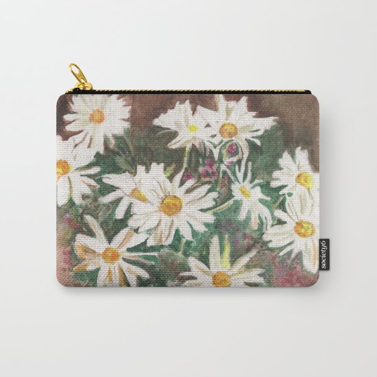 Still Life of Daisies Carry-All Pouch