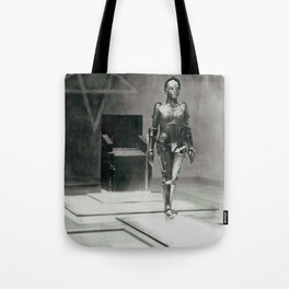 Metropolis poster print vintage photograph science fiction sci-fi cult classic film black and white movie still photograph Tote Bag