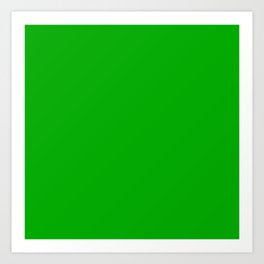 Monochrom green 0-170-0 Art Print