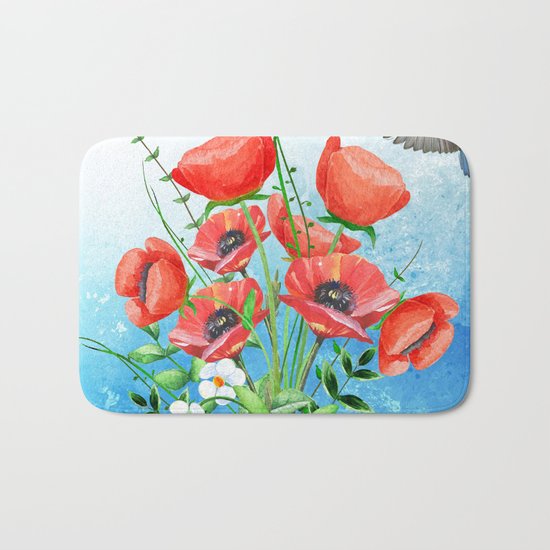 Flowers bouquet #16 Bath Mat