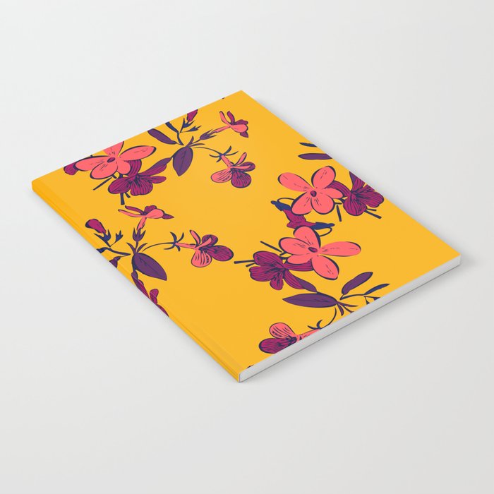 Floral Texture Background Notebook