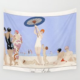 Au Lido Plate no. 14  Wall Tapestry