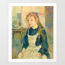 Young Girl with an Apron, 1891 by Berthe Morisot Art Print