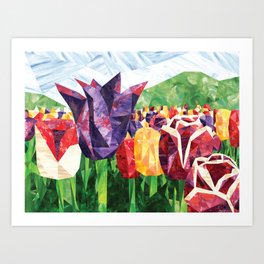 Tulip Field Art Print
