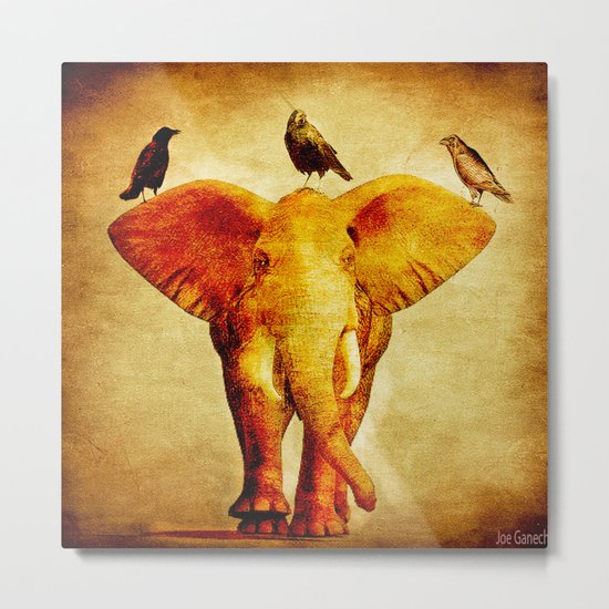 Perch of ravens Metal Print