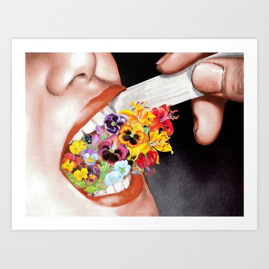 Gardens Flower in her Blooming Breath Art Print
