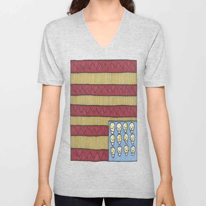 "God Less America" V Neck T Shirt
