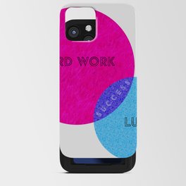Hard Work + Luck Success iPhone Card Case