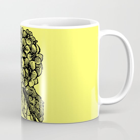 Yellow Hydrangea Mug