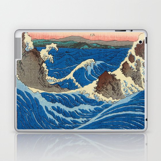  Whirlpools, Awa Province, 1855 by Utagawa Hiroshige Laptop & iPad Skin