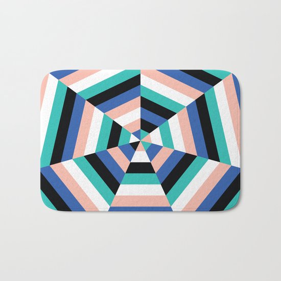 Heptagon Quilt 3 Bath Mat