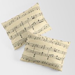 Antique Sheet Music Pillow Sham