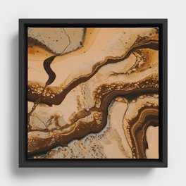 Copper Texture 01 Framed Canvas