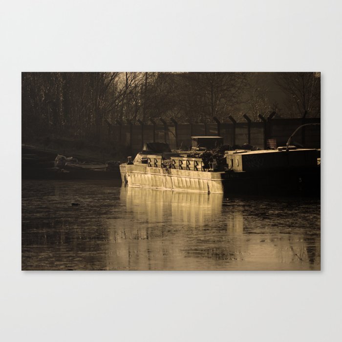 Working Barge Canvas Print