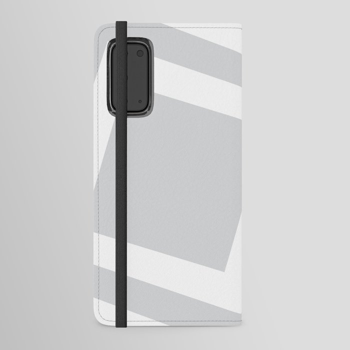 Light gray squares background Android Wallet Case