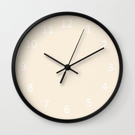 WARM NEUTRAL solid color Wall Clock