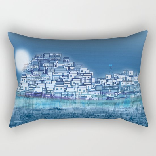 The Emerging Island II / San Borondon 2016 Rectangular Pillow