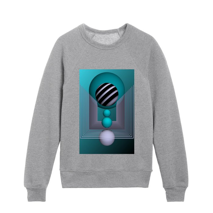 3D geometry -41- Kids Crewneck