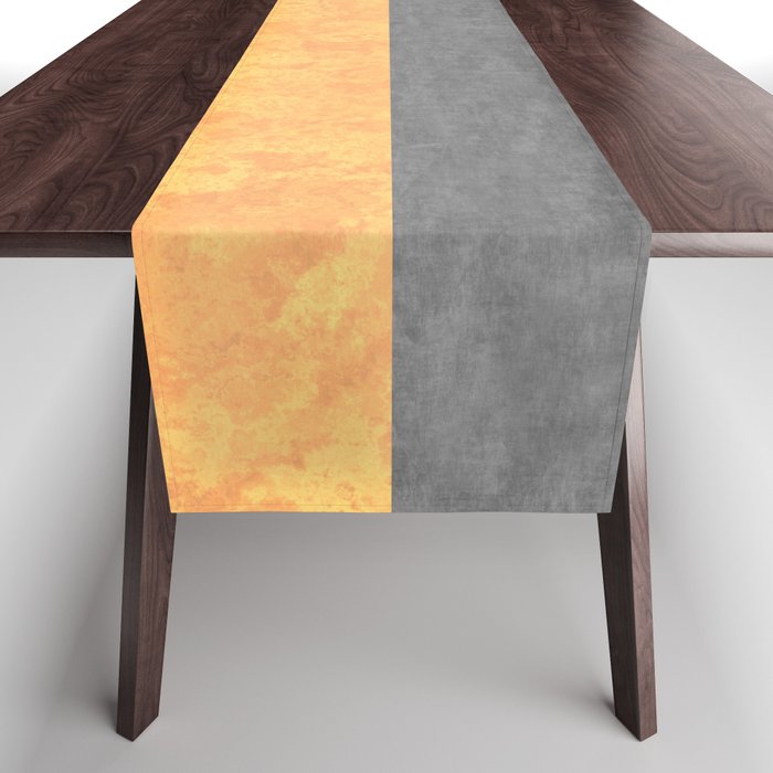 Orange Concrete and Marble Table Runner