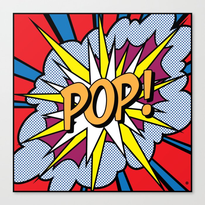 POP Art Exclamation Canvas Print