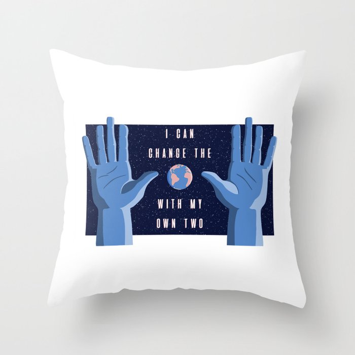 With my own two hands Throw Pillow