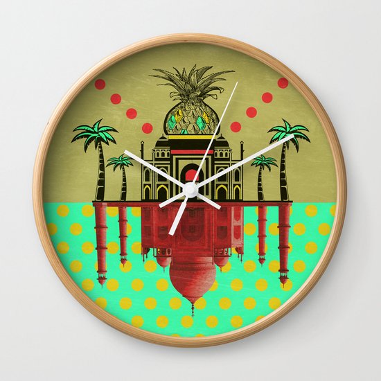 pineapple architecture 2 Wall Clock