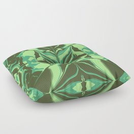 Fashionista Green Medley  Floor Pillow