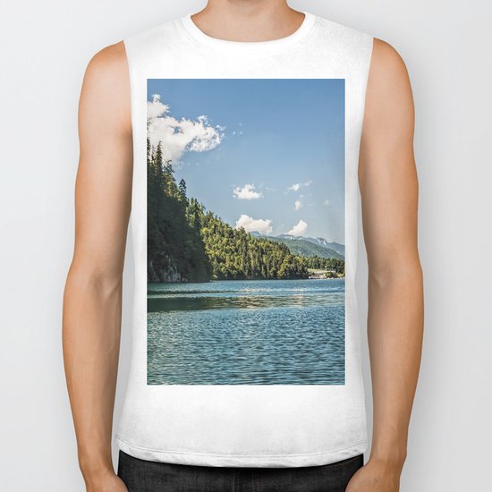 Koenigssee lake Bavaria Mountains Alps on #Society6 Biker Tank