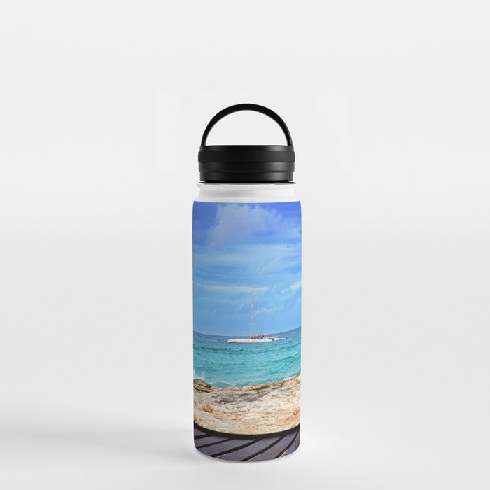 Beach Cabana Art Water Bottle