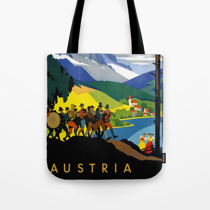 Austria - Vintage Travel Ad Tote Bag