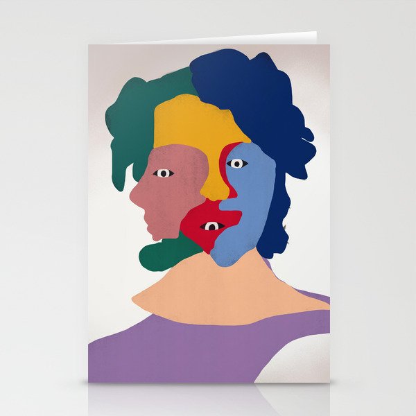 Clown mask Stationery Cards