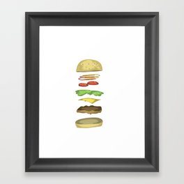 Layered Burger Framed Art Print