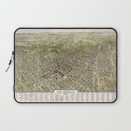 Map of Los Angeles, California - 1909vintage pictorial map Laptop Sleeve