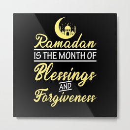 Ramadan Month Of Blessing Forgiveness Kareem Islam Metal Print | Fasting, Allah, Islam, Eidmubarak, Islamic, Arab, Muslim, Arabia, Mubarak, Ramadan Kareem 