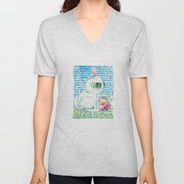 Bunny and the Eggs V Neck T Shirt