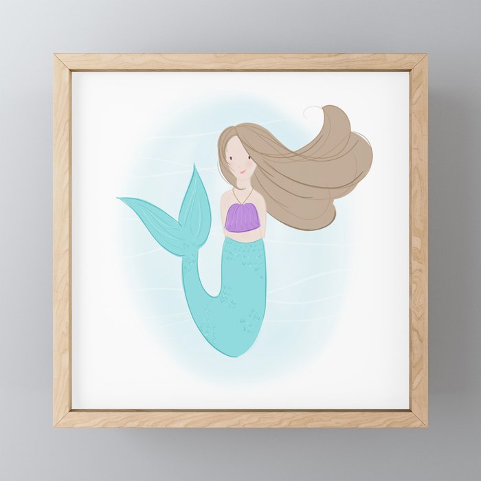 Mermaid Framed Mini Art Print