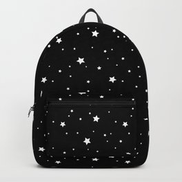 White Stars on a Black Sky Backpack