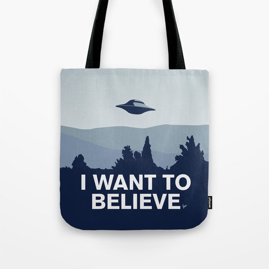 My X-files: I want to believe poster Tote Bag