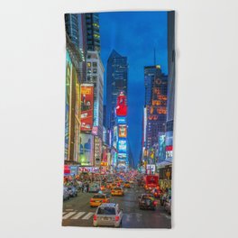 Times Square (Broadway) Beach Towel