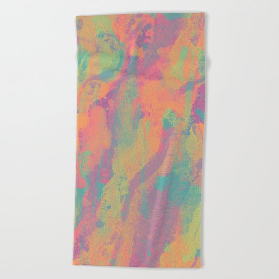 Neon marble II Beach Towel