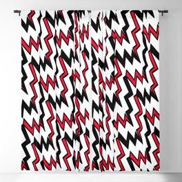 Abstract geometric pattern - red. Blackout Curtain
