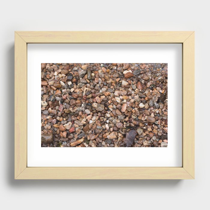 A rocky shore Recessed Framed Print