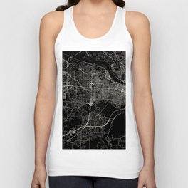 Little Rock, USA - city map Unisex Tank Top
