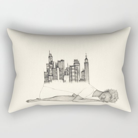 CITIES ARE GROWING Rectangular Pillow