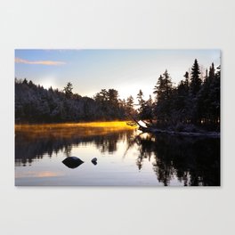 Early Mornings at Camp Canvas Print