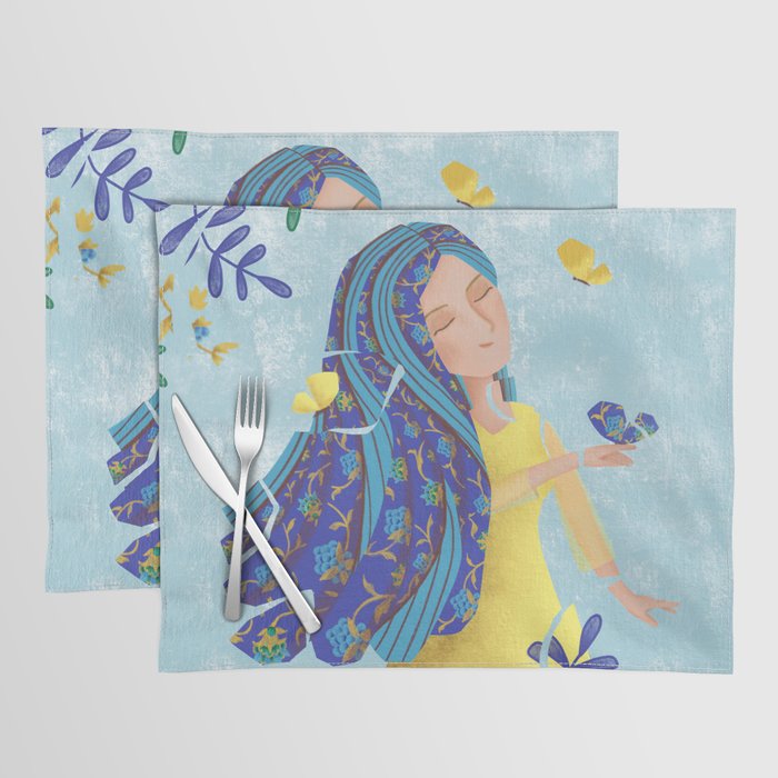 Let’s befriend butterflies Placemat